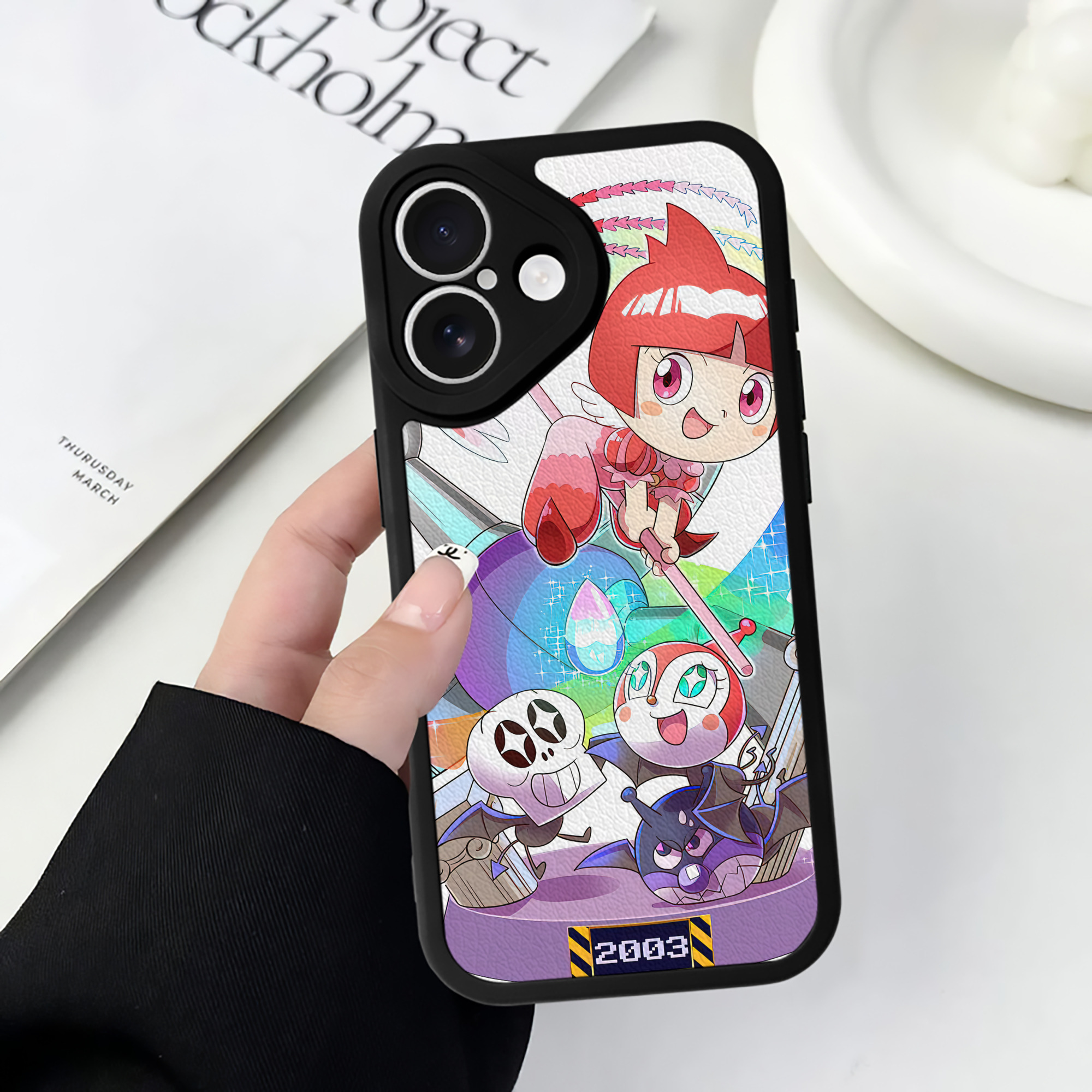 （画像用） アンパンマン Anpanman 【iPhone 16シリーズ対応】シリコンスマホケース（レザー調） 材質：シリコン